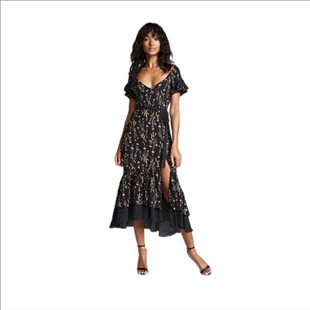 Likely | Melanie floral faux wrap Dress